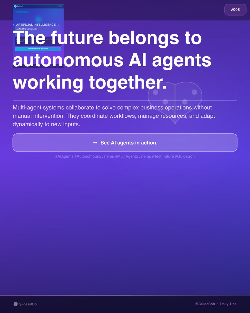 GuideSoft Brand Poster #008 — Visual System Archive
