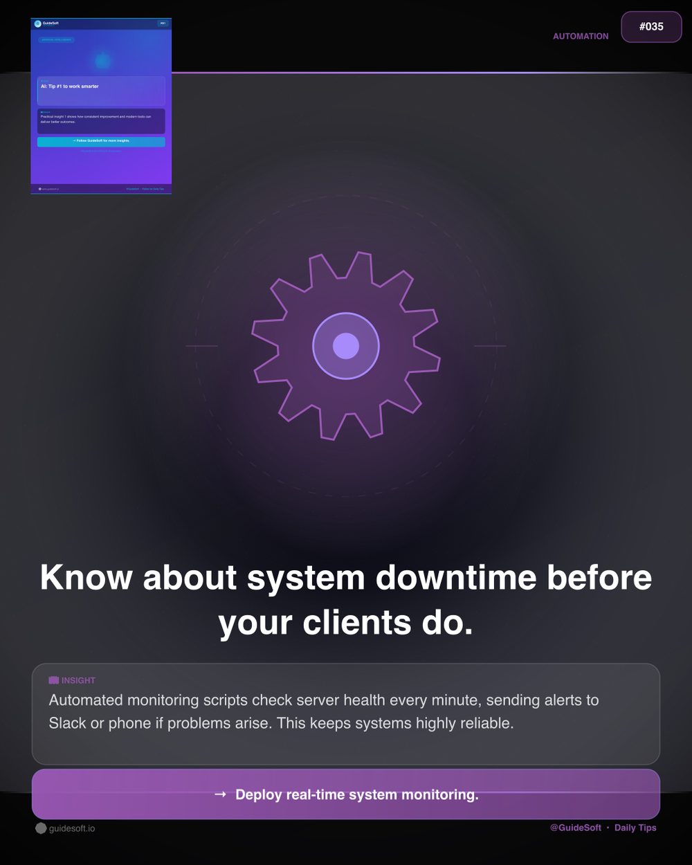 GuideSoft Brand Poster #035 — Visual System Archive