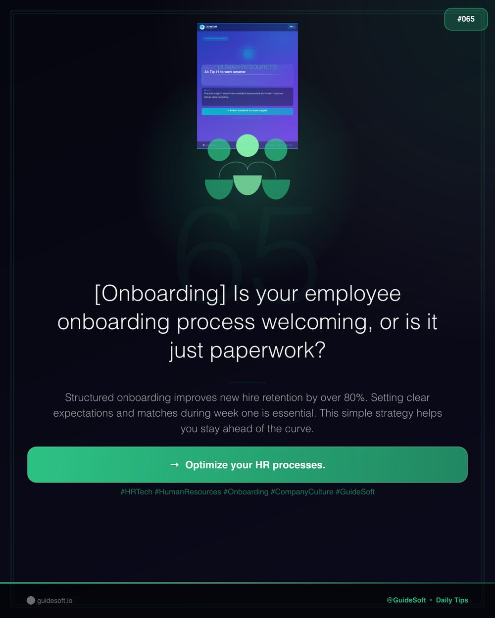 GuideSoft Brand Poster #065 — Visual System Archive