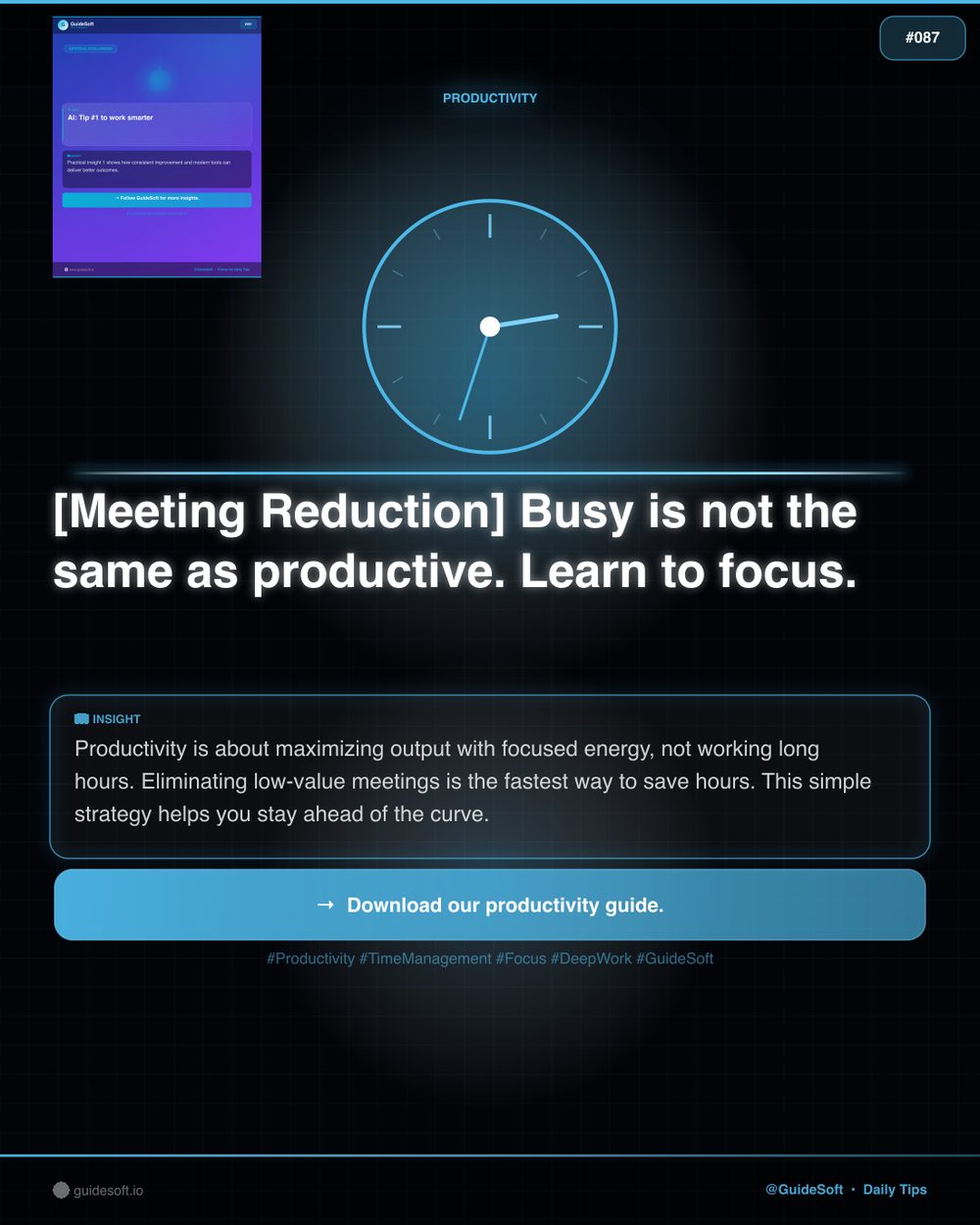 GuideSoft Brand Poster #087 — Visual System Archive