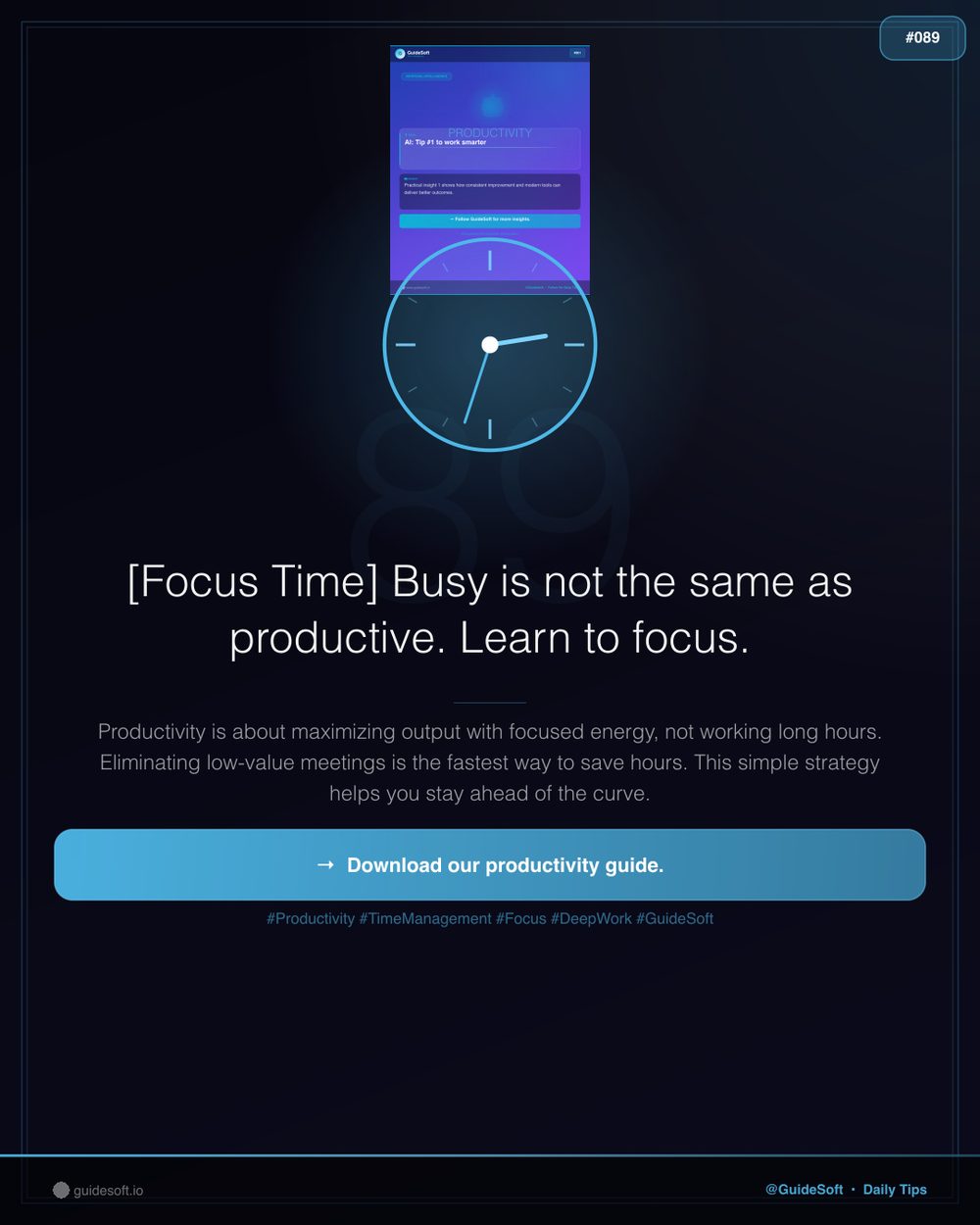 GuideSoft Brand Poster #089 — Visual System Archive