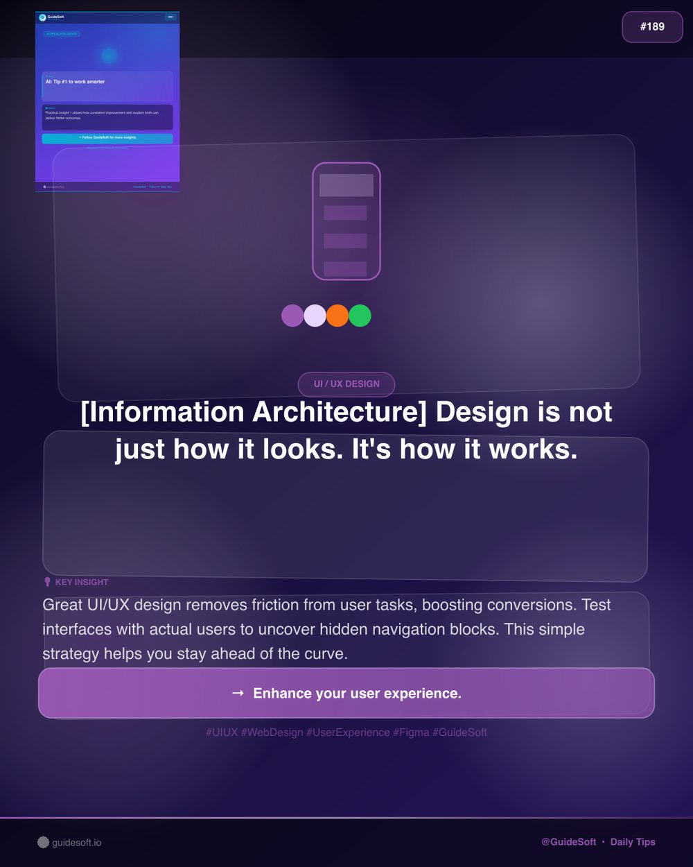 GuideSoft Brand Poster #189 — Visual System Archive