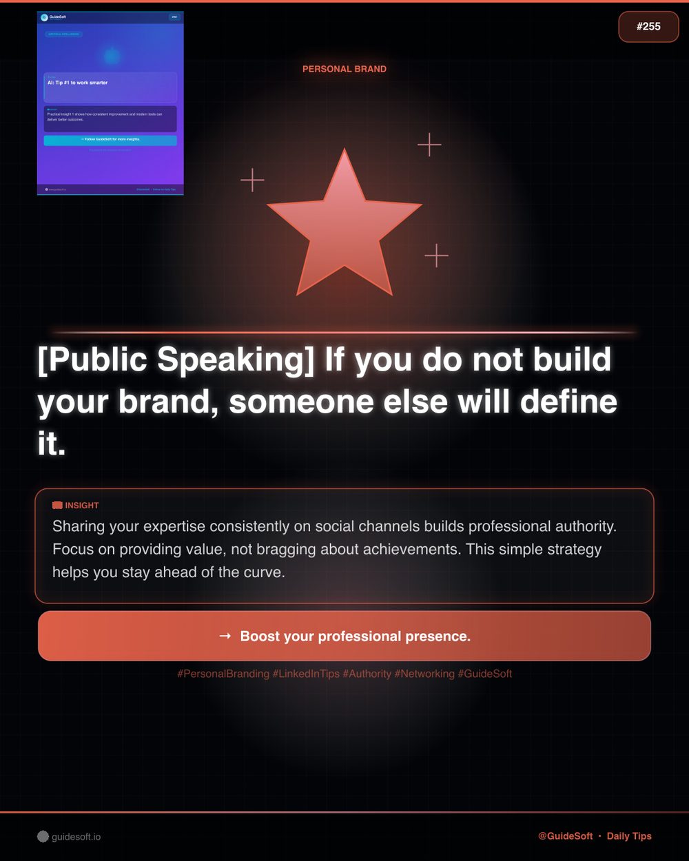 GuideSoft Brand Poster #255 — Visual System Archive