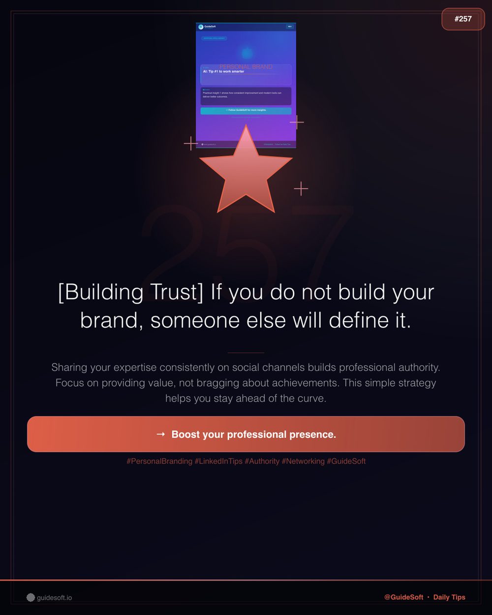 GuideSoft Brand Poster #257 — Visual System Archive