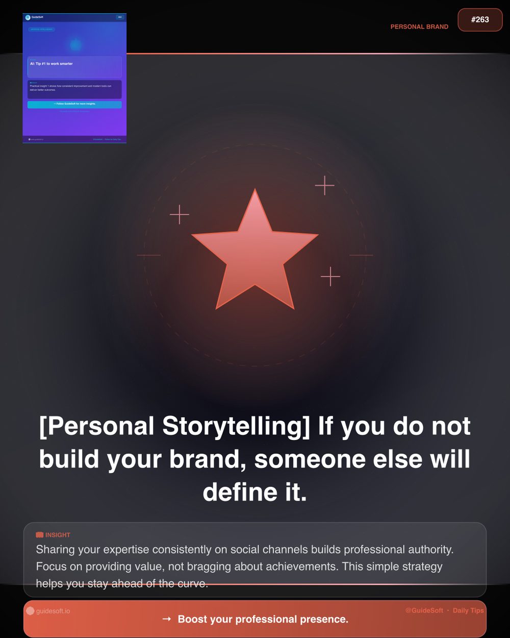 GuideSoft Brand Poster #263 — Visual System Archive